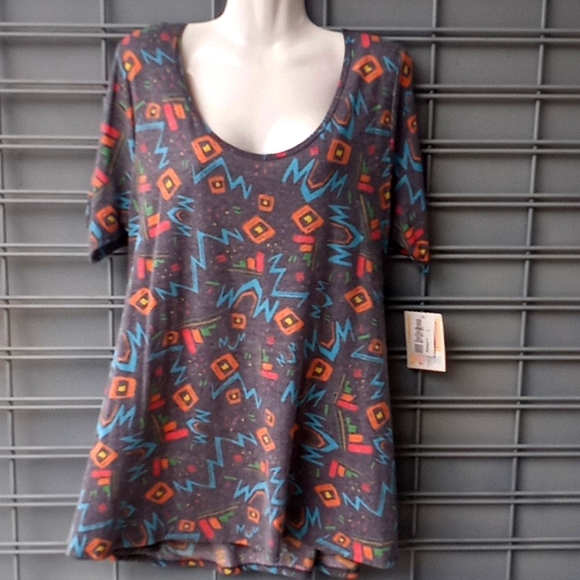 LLR Abstract Printed Perfect T Top-#0603 - Picture 9 of 14